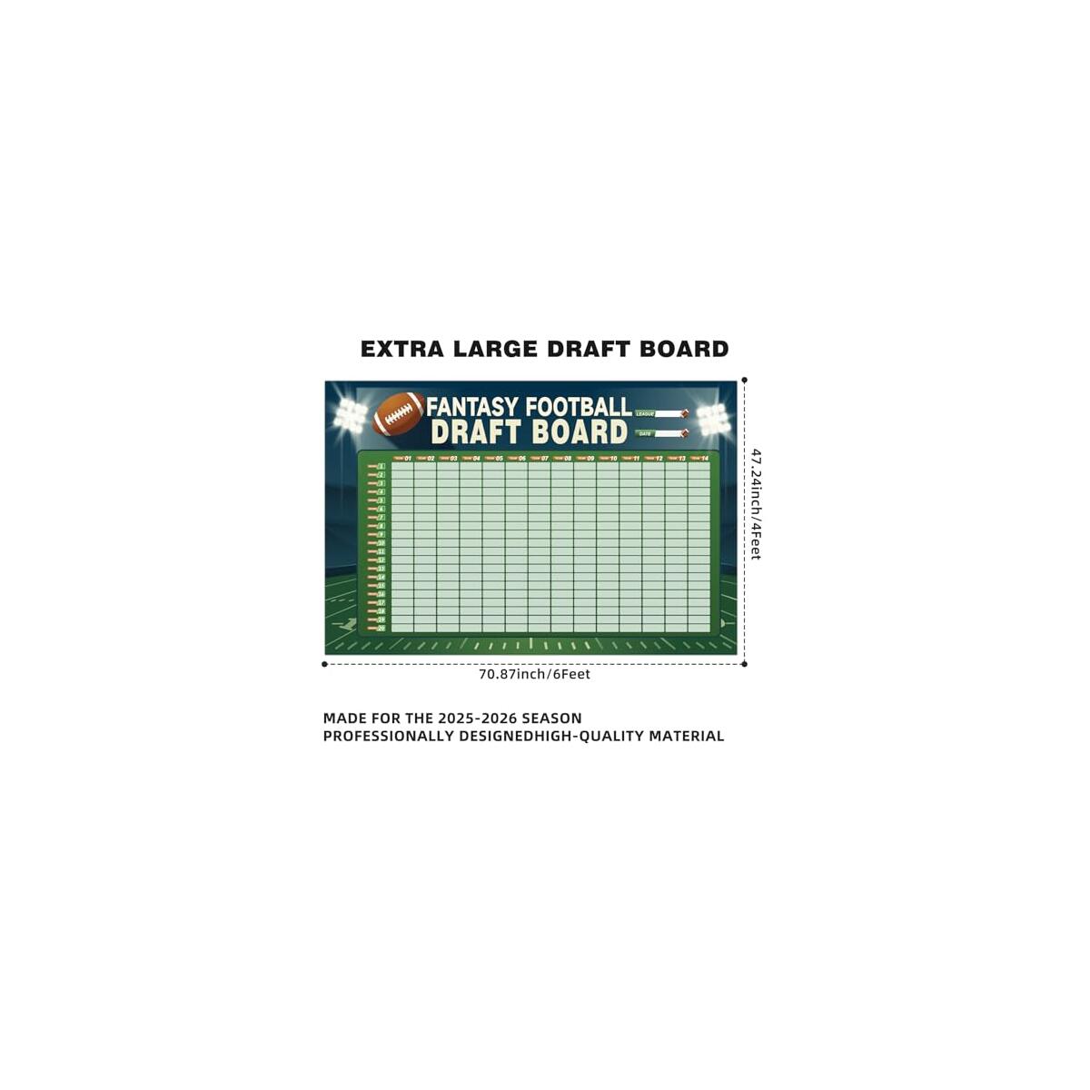 Xl Fantasy Football Draft Board Deals - RebateKey