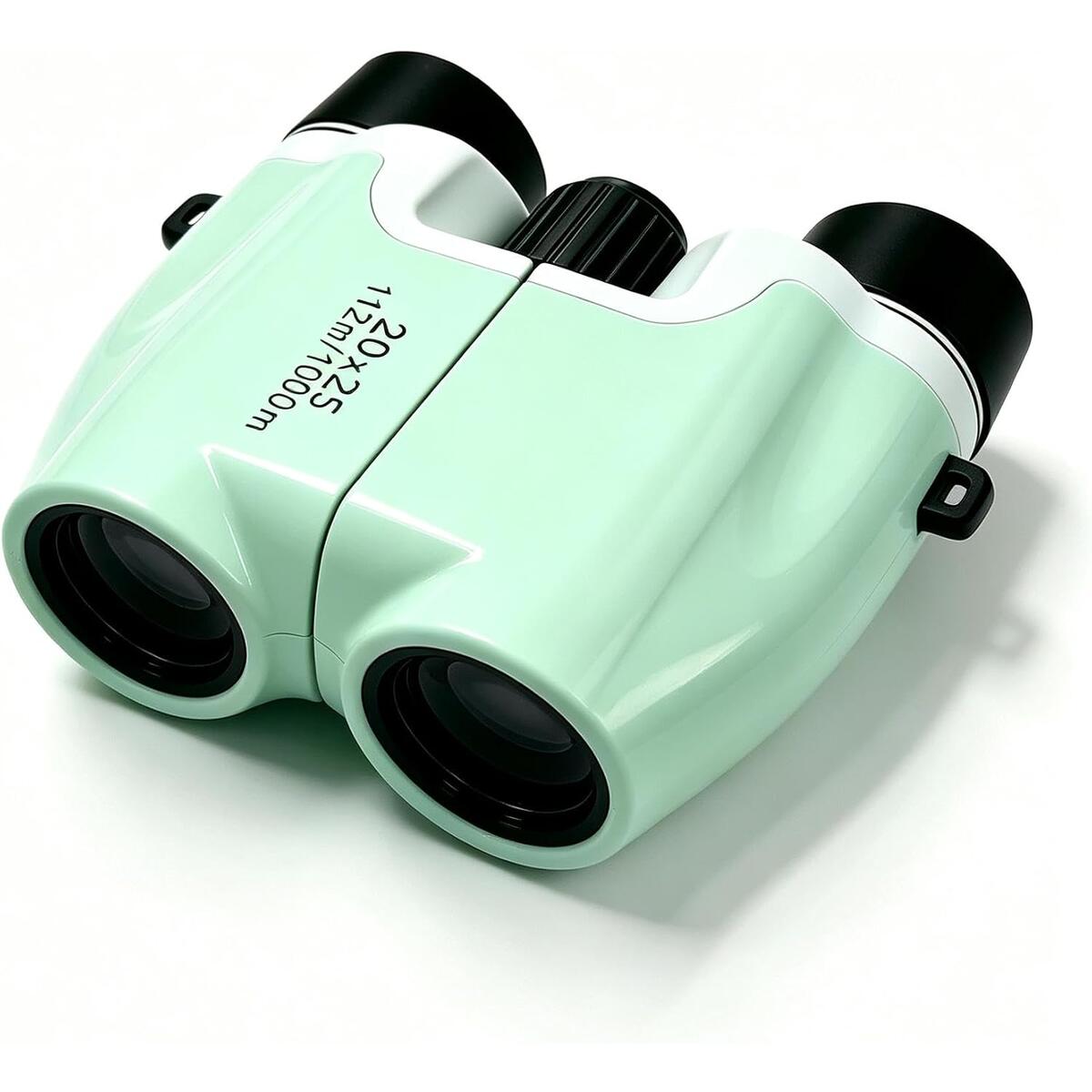 20x25 Compact Mini Binoculars, HD Wide View, Mint Green