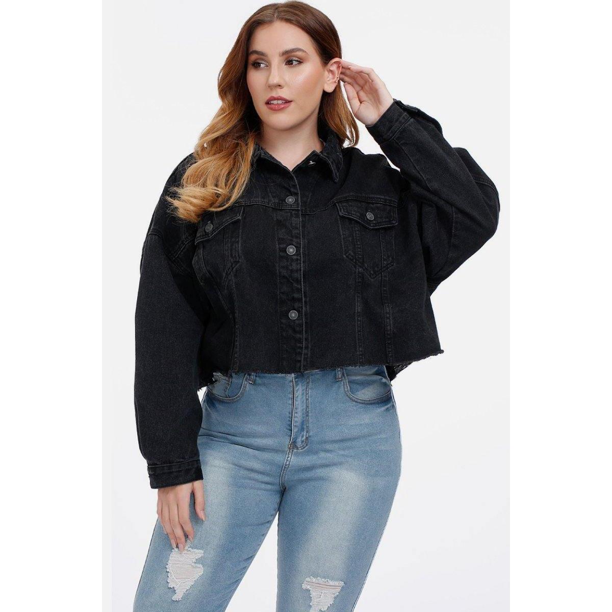 Cropped Black Denim Jacket Promo Code - RebateKey