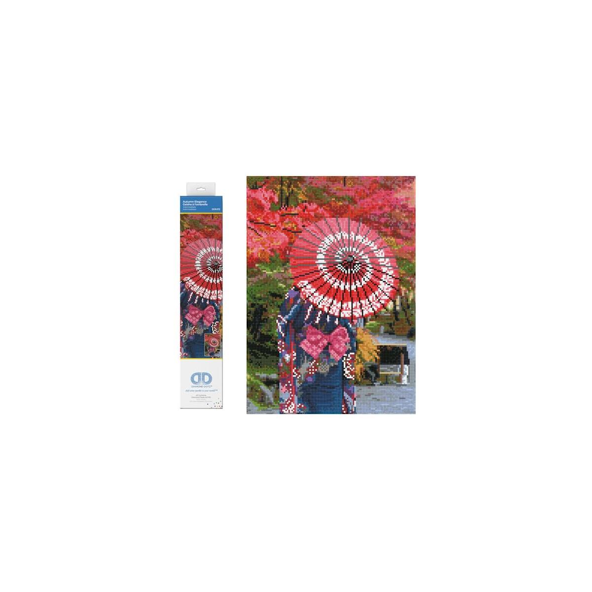 DIAMOND DOTZ Autumn Elegance Fall Diamond Painting Kits for Adults - Diamond Art Kits a Relaxing Creative Craft Kit with Dotz Gems 18"x13"