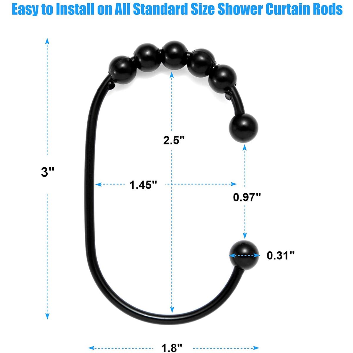 Shower Curtain Hooks Rings Deal - RebateKey