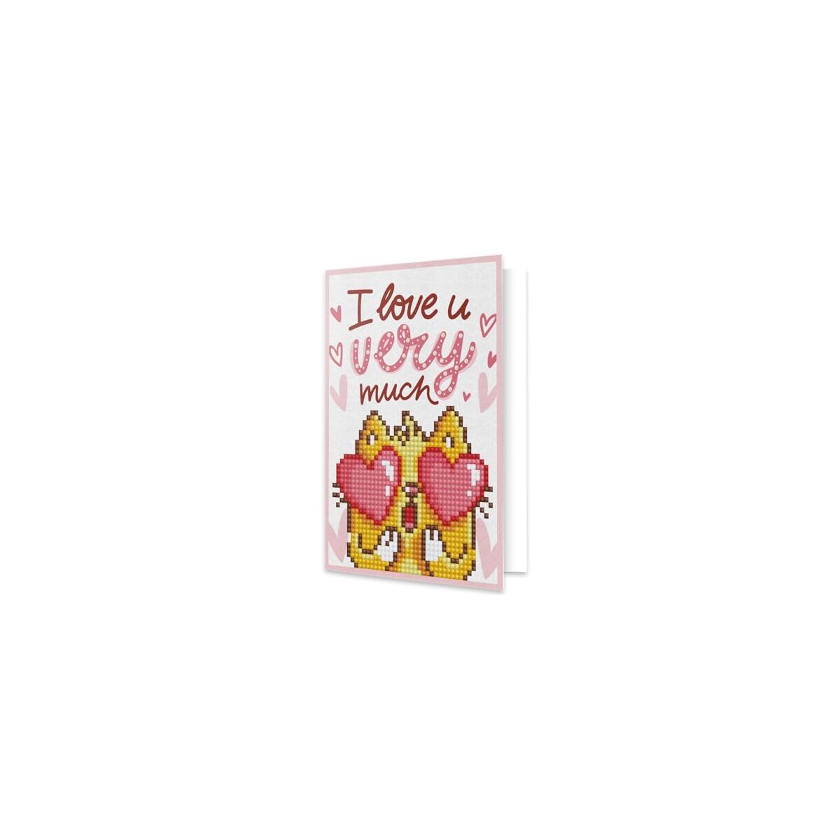 DIAMOND DOTZ Love You Card Diamond Painting Kits for Adults - Diamond Art Kits a Relaxing Creative Craft Kit with Dotz Gems