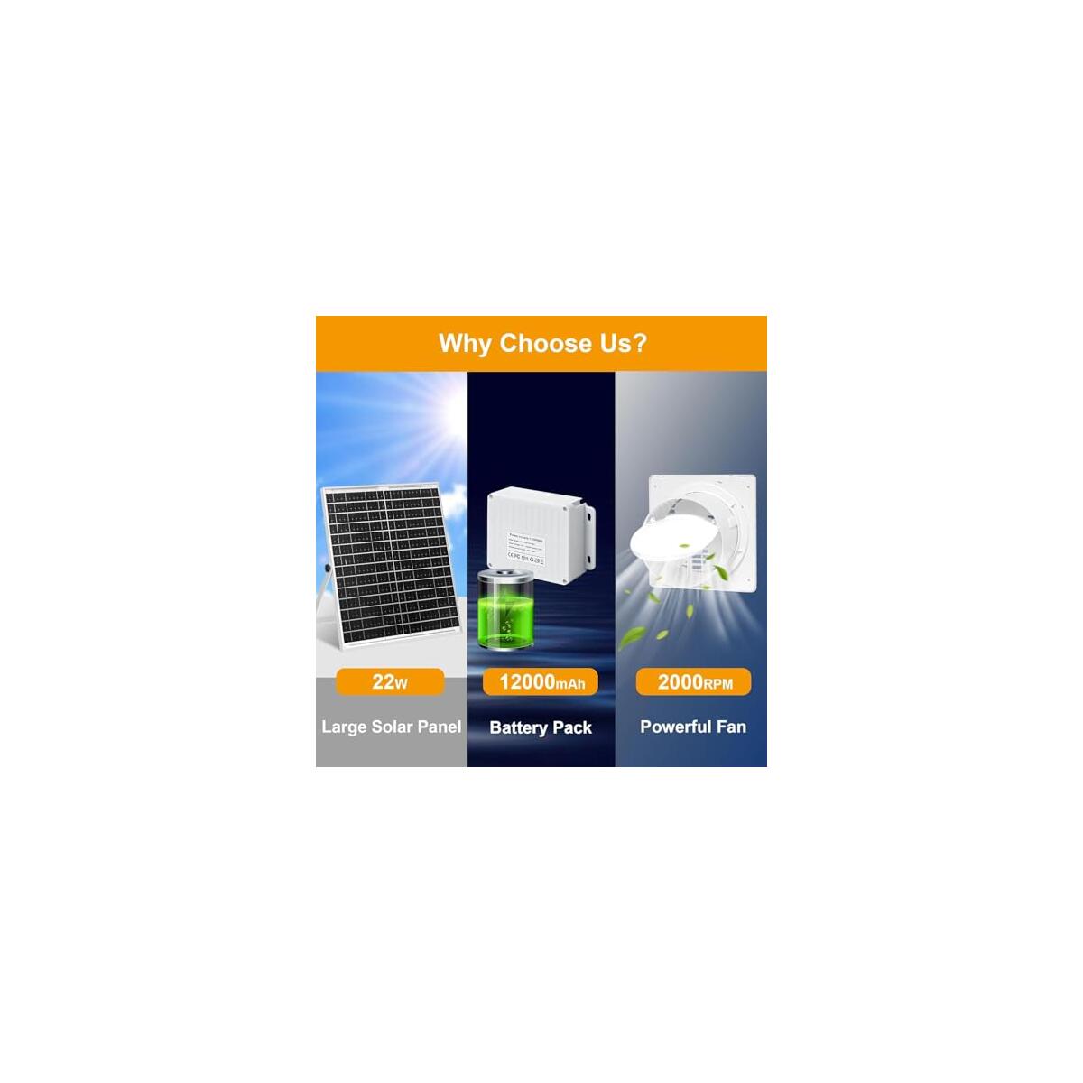 Solar Fan With Battery 1 Deal - RebateKey