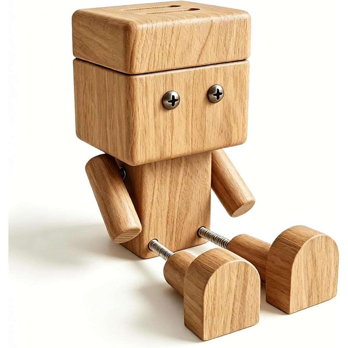 Wiggling Leg Wooden Robot Aromatherapy Diffuser