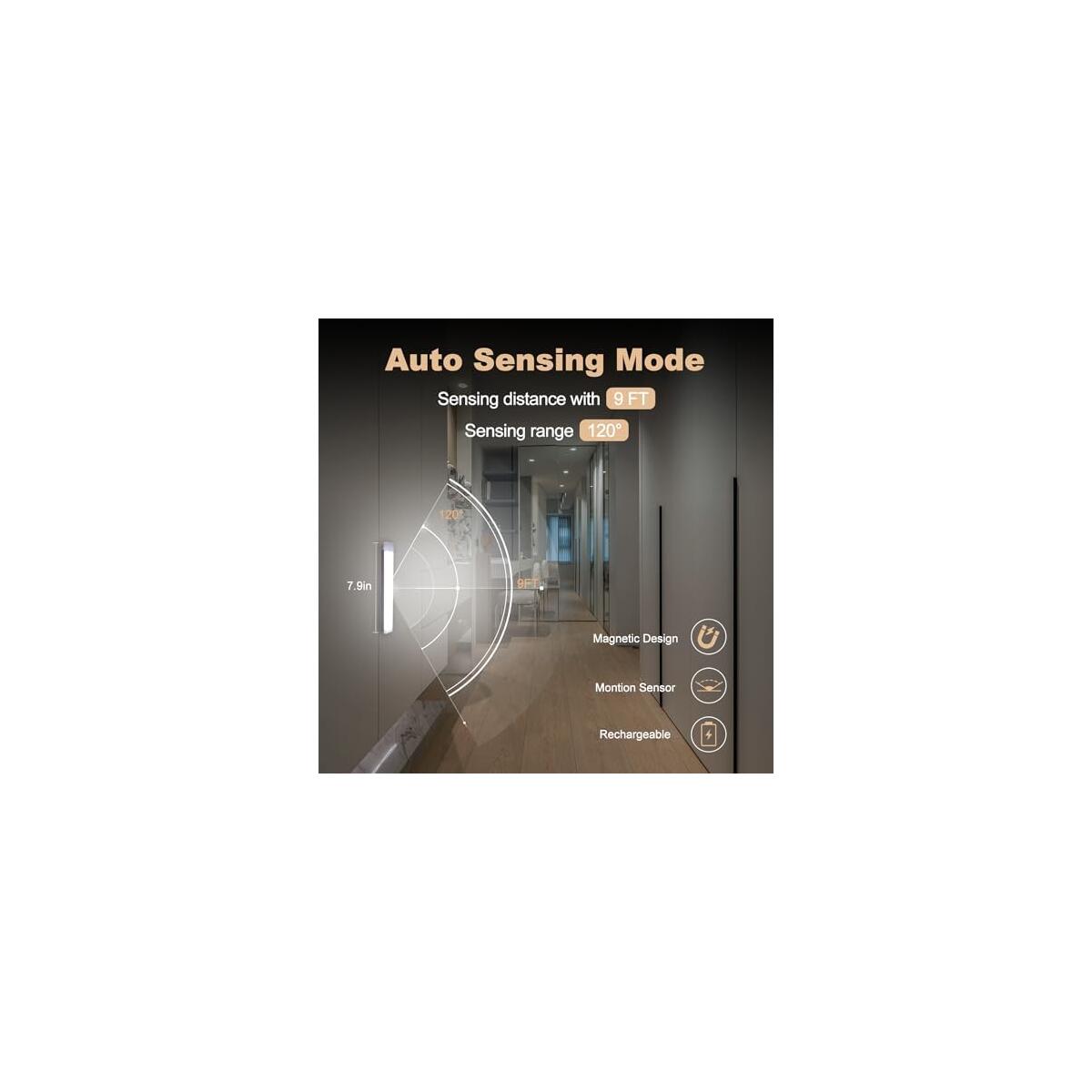 6 Pack Motion Sensor Under Cabinet Light 8 Inch Coupons - RebateKey
