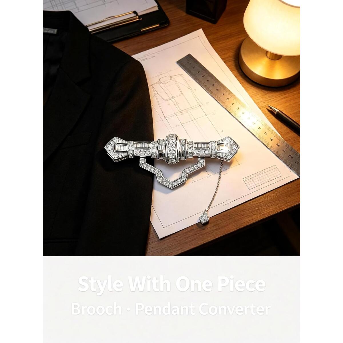Zircon Bar Brooch Deal - RebateKey
