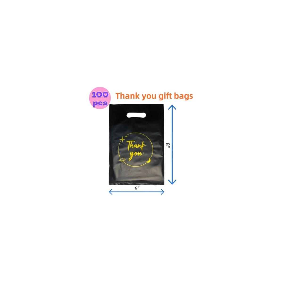 100pcs Black Thank You Gift Bag Coupon - RebateKey