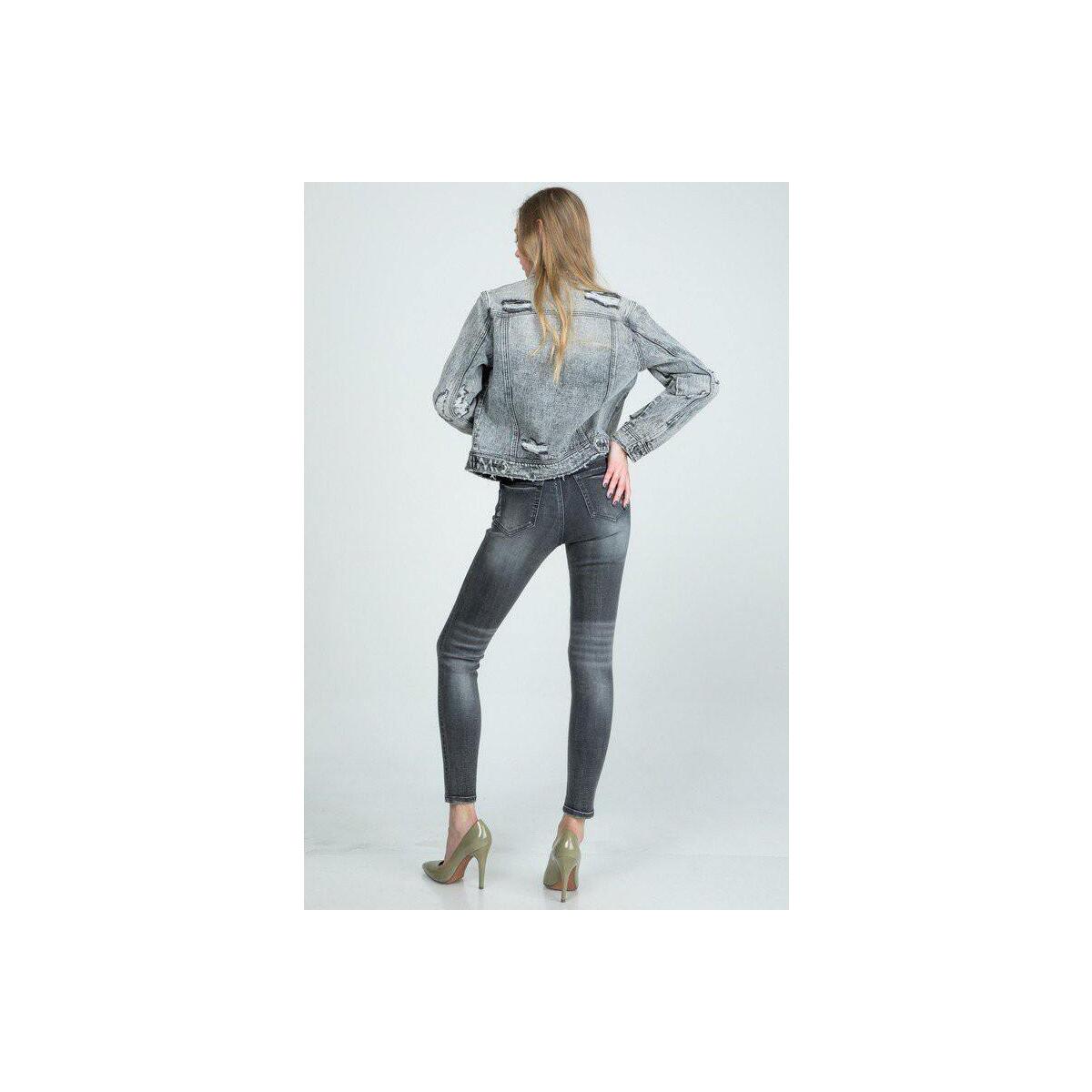 Distressed Gray Denim Jacket Coupons - RebateKey