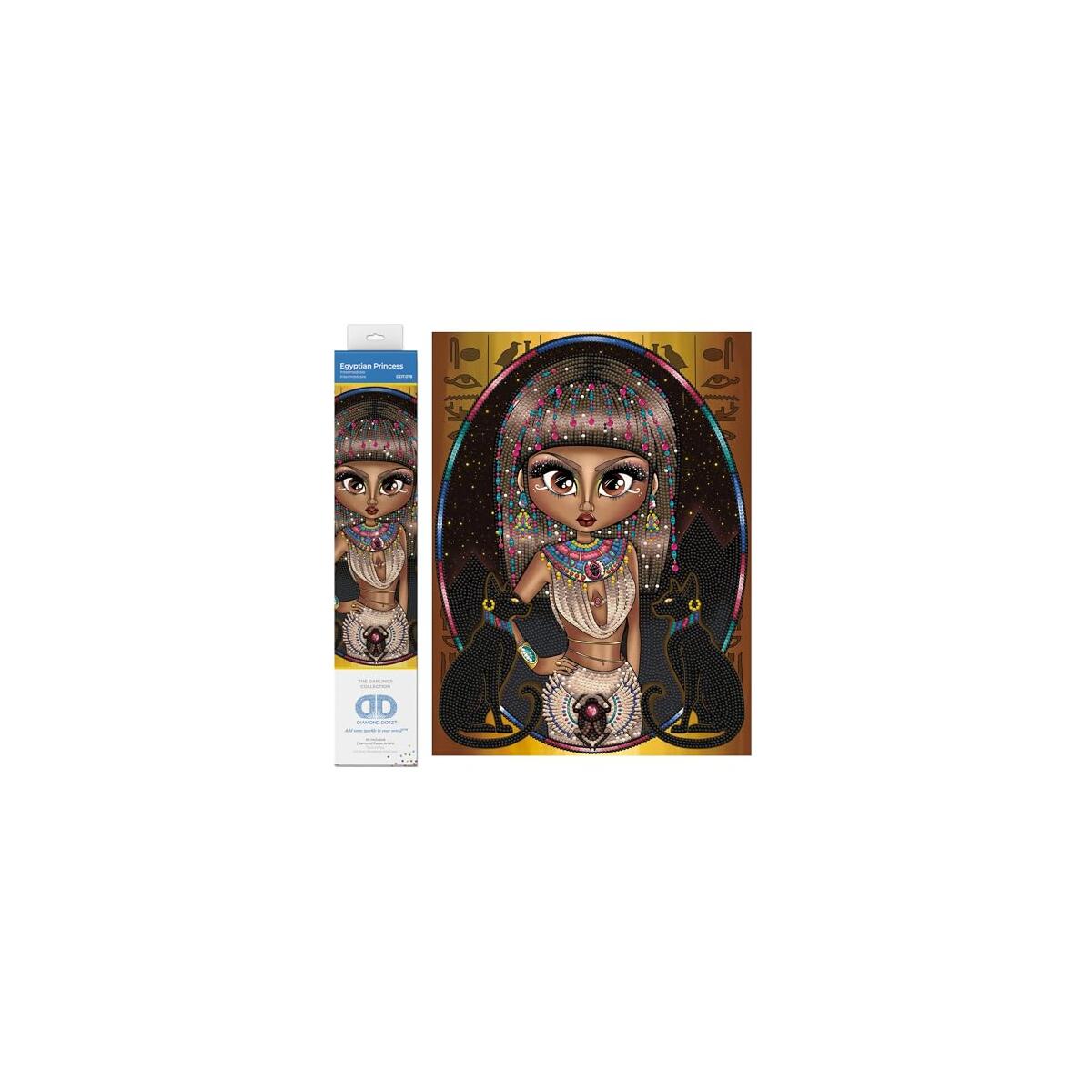 DIAMOND DOTZ Egyptian Princess Women Diamond Painting Kits for Adults - Diamond Art Kits a Relaxing Creative Craft Kit with Dotz Gems 15.8"x11.8"