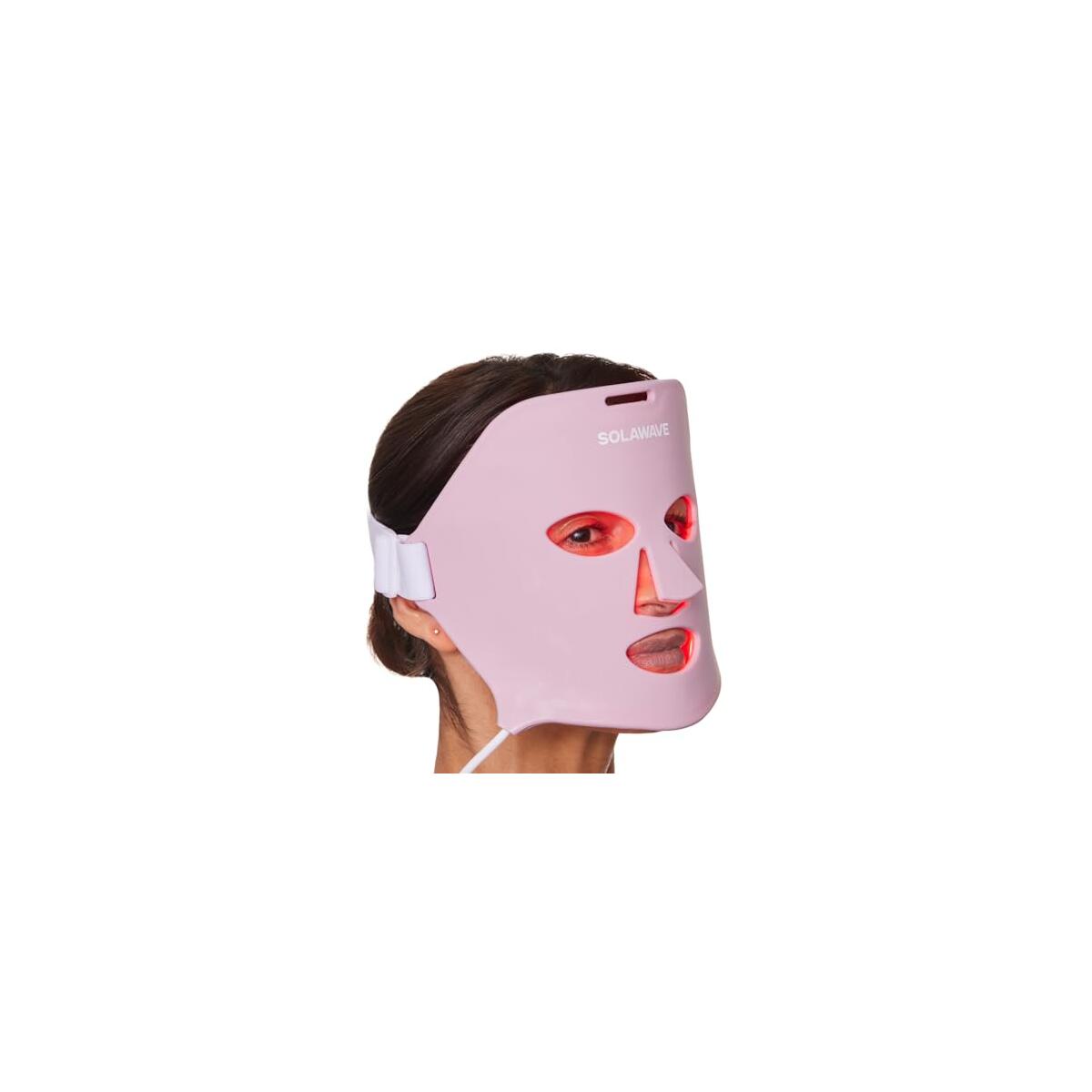 Solawave Red Light Therapy Mask for Face | Red & Near-Infrared Led Light Device | Reduces Appearance of Fine Lines & Wrinkles | Improves Firmness, Elasticity, & Texture | 10-Min Anti-Aging Treatment