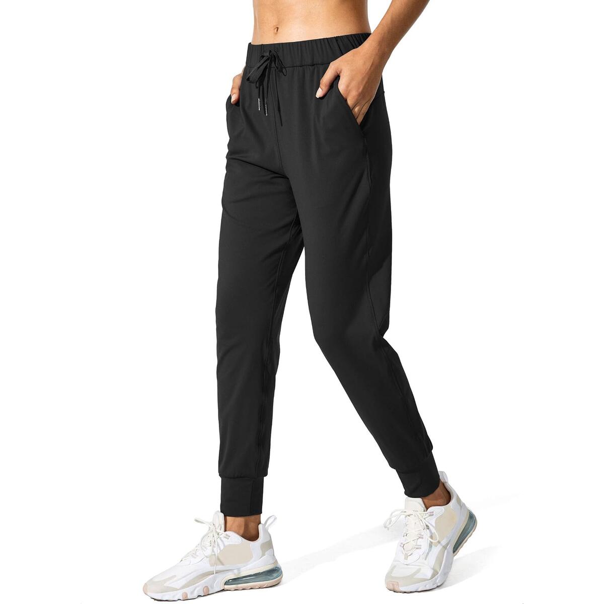 SANTINY Women's Joggers Pants with Pockets Workout Athletic Sweatpants