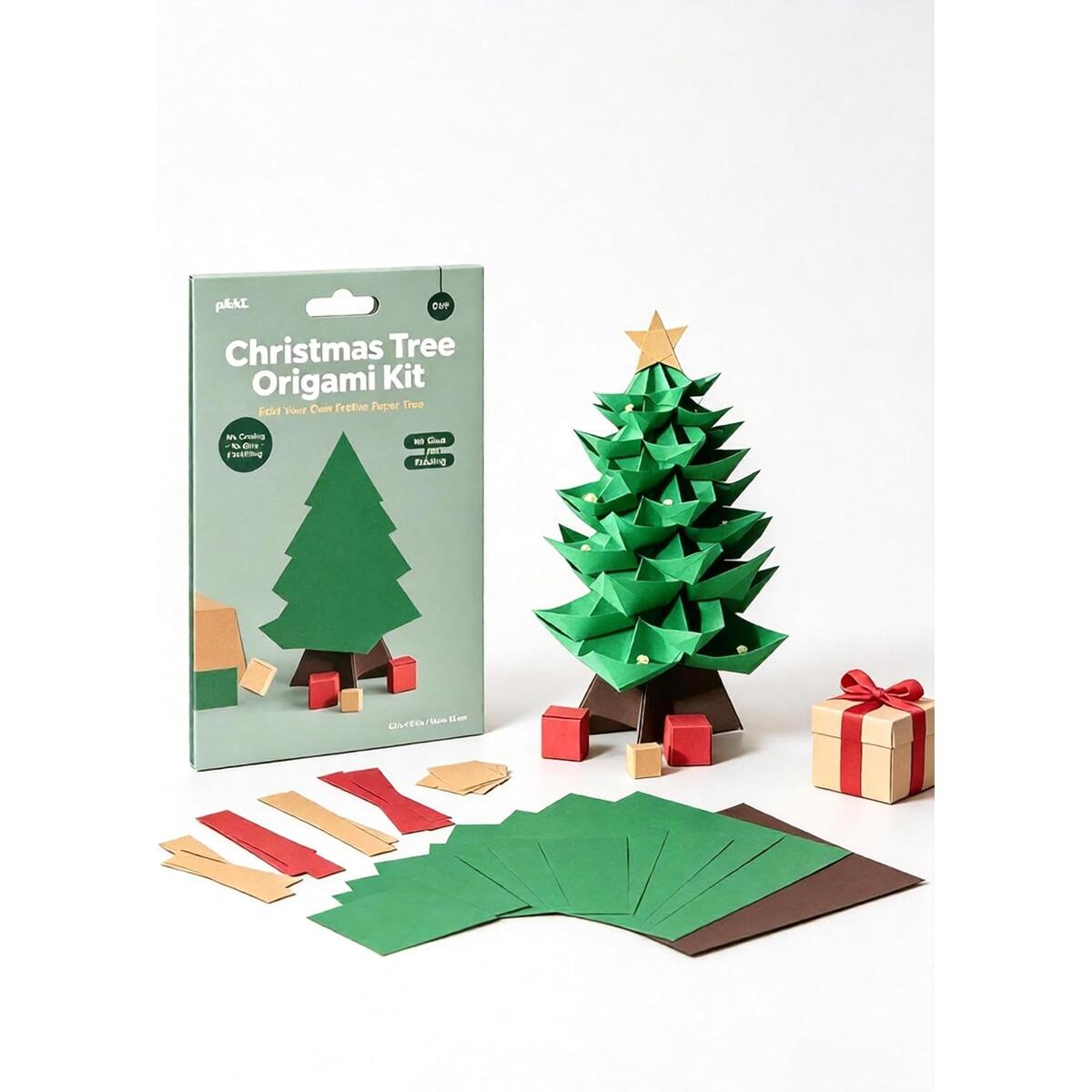 ChayWillow 3D Origami Christmas Tree DIY Paper Craft Kit