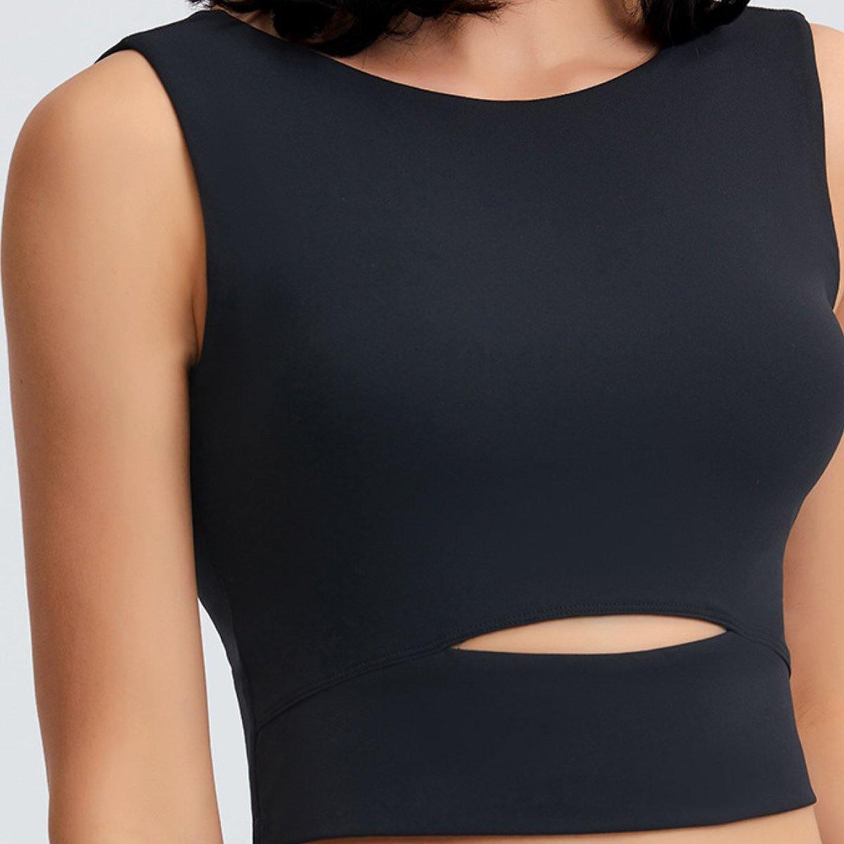 Sleeveless Keyhole Cropped Active Deals - RebateKey