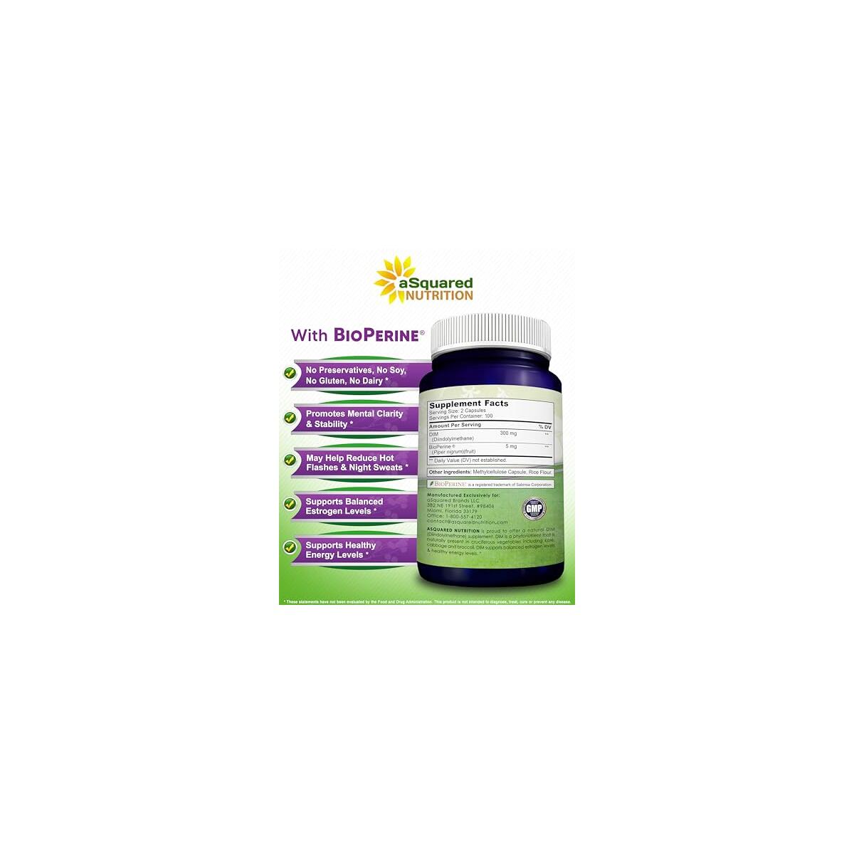Asquared Nutrition Dim Supplement Coupons - RebateKey