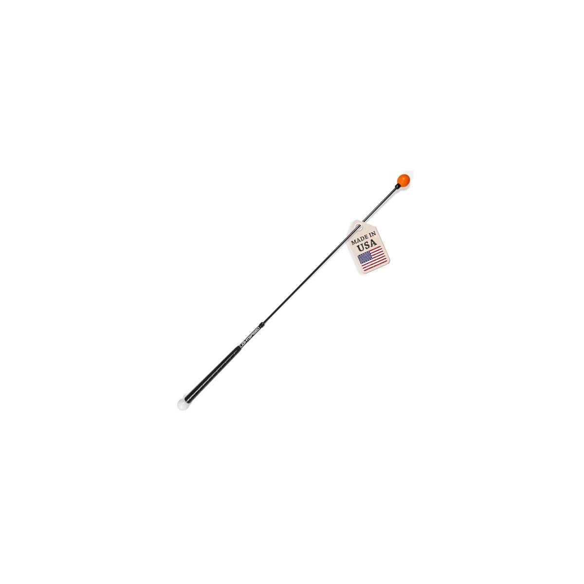 Orange Whip Lightspeed Golf Swing Trainer Aid Patented & Made in USA- Speed Stick Improves Speed, Distance and Accuracy (45")