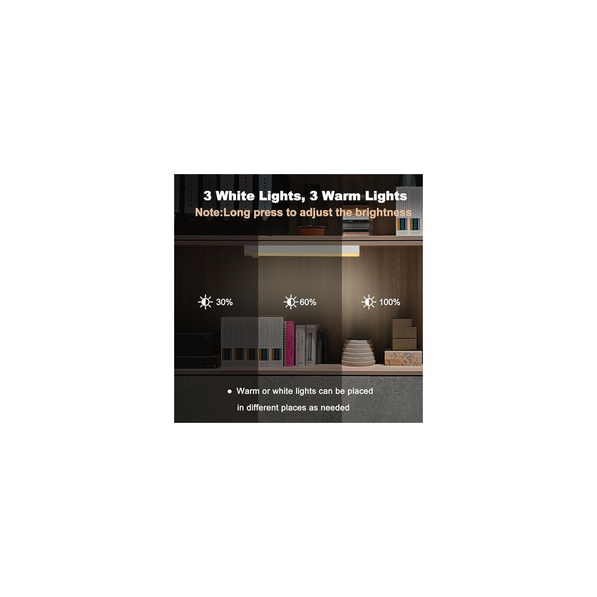 6 Pack Motion Sensor Magnetic Under Cabinet Light Coupons - RebateKey