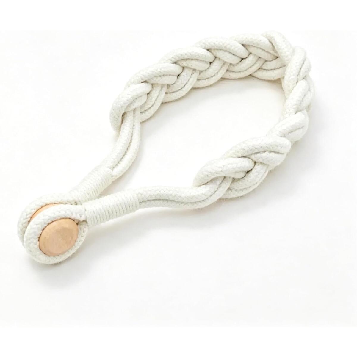 Magnetic Curtain Tiebacks Hand-Woven Cotton Rope