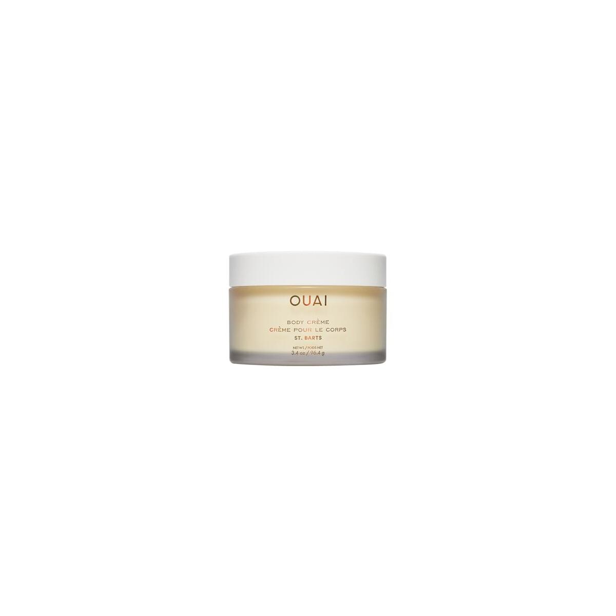 OUAI Body Creme, St. Barts Travel Size - Hydrating Whipped Body Cream with Cupua&ccedil;u Butter, Coconut Oil & Squalane - Softens Skin & Delivers Radiant Glow - Sulfate-Free Skin Care (3.4 oz)