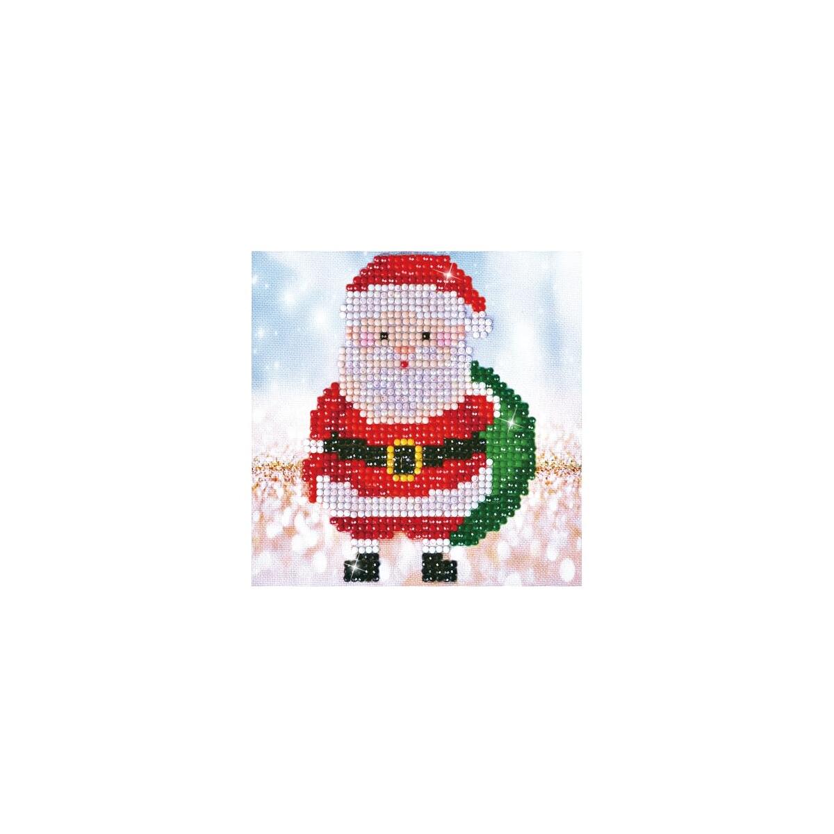 DIAMOND DOTZ Santa Claus Sack Christmas Diamond Painting Kits for Adults - Diamond Art Kits a Relaxing Creative Craft Kit with Dotz Gems 5.3"x5.3"