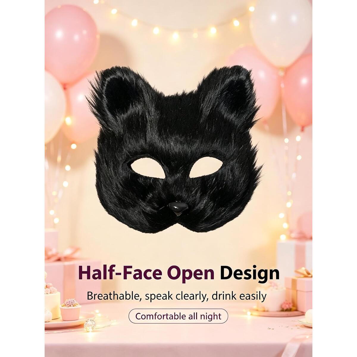 Black Furry Cat Fox 1 Deals - RebateKey
