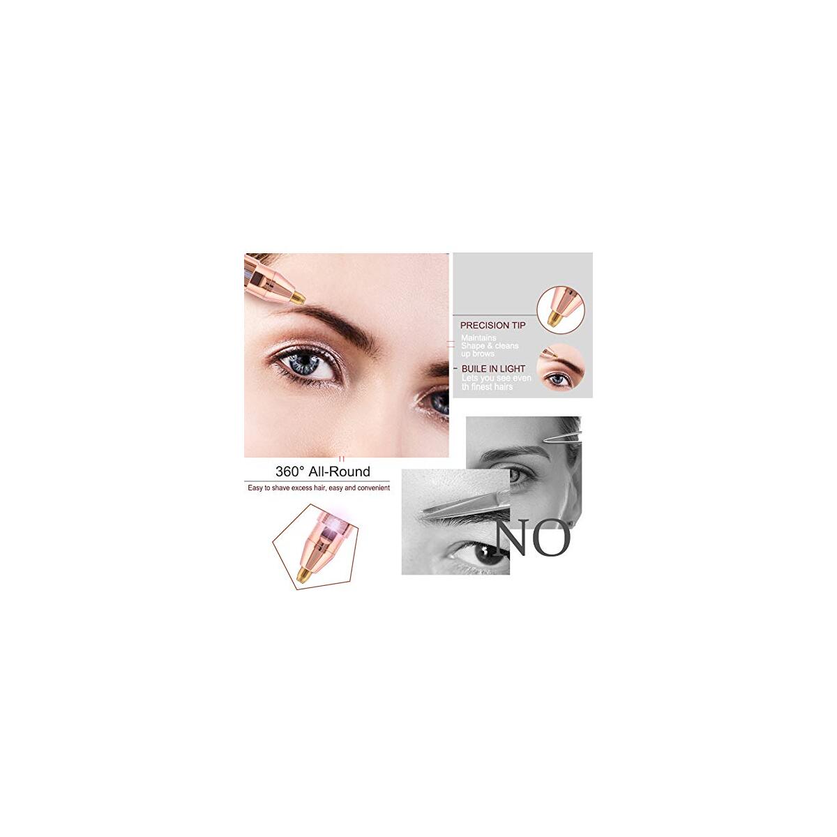 reazeal rechargeable eyebrow hair remover