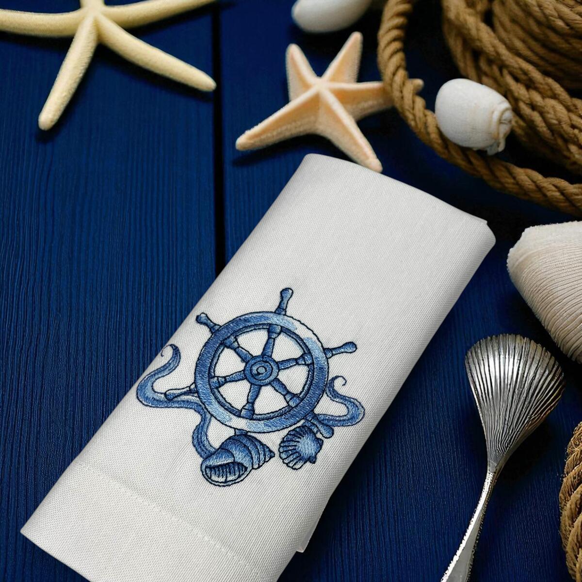 Embroidered Floral Linen Napkins Deal - RebateKey