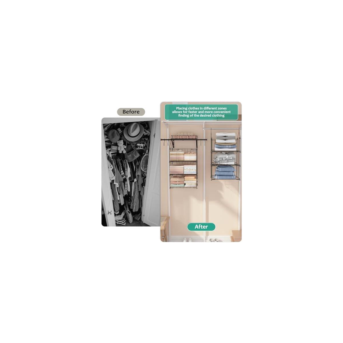 Bukfen 3 Tier Hanging Closet Organizer Promo Codes - RebateKey