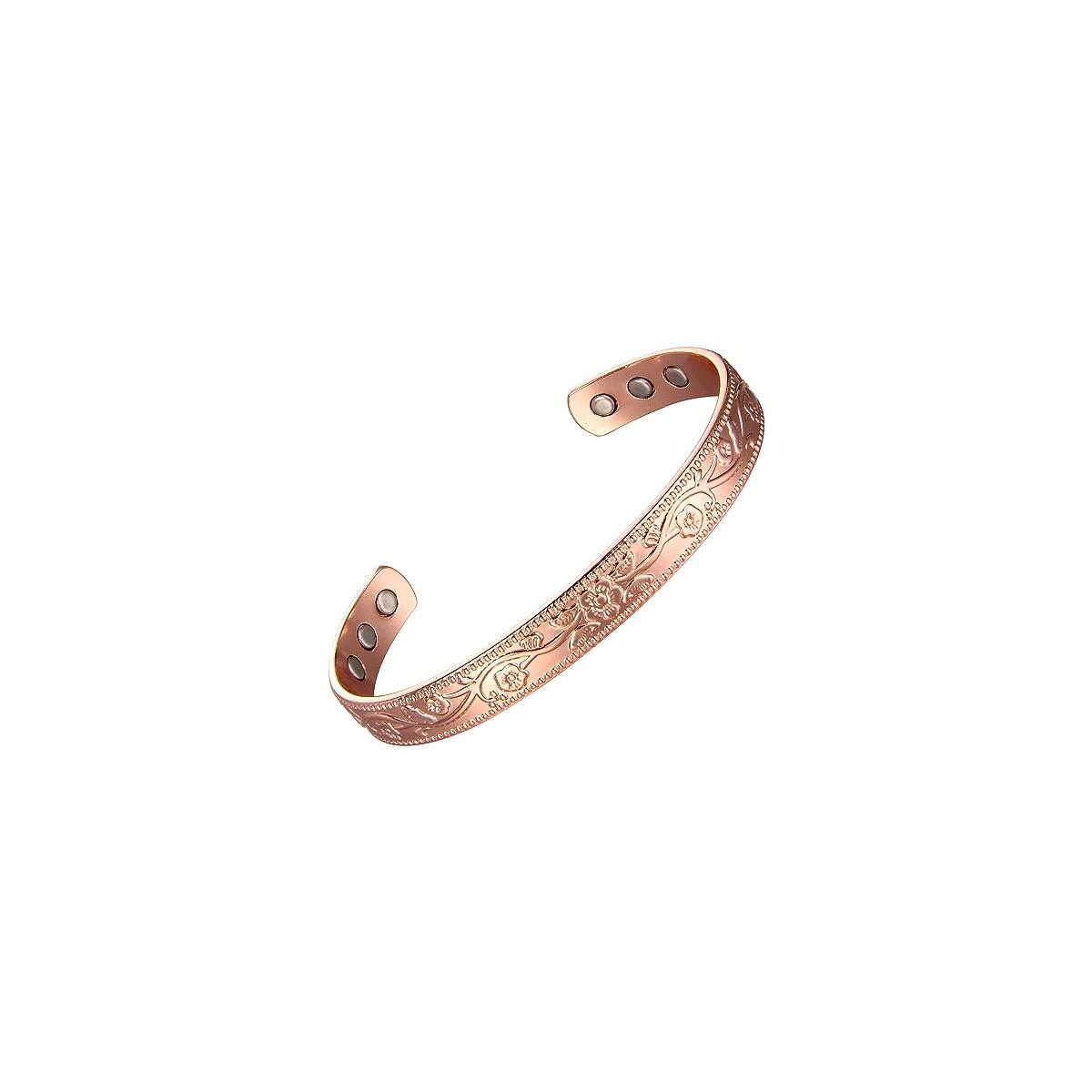 copper bracelets for women 99.9% Pure Copper Magnetic Bangle with 6pcs 3500 Gauss Magnets, copper bracelet for women copper bracelets Jewelry Gift Gifts for Women Mom
