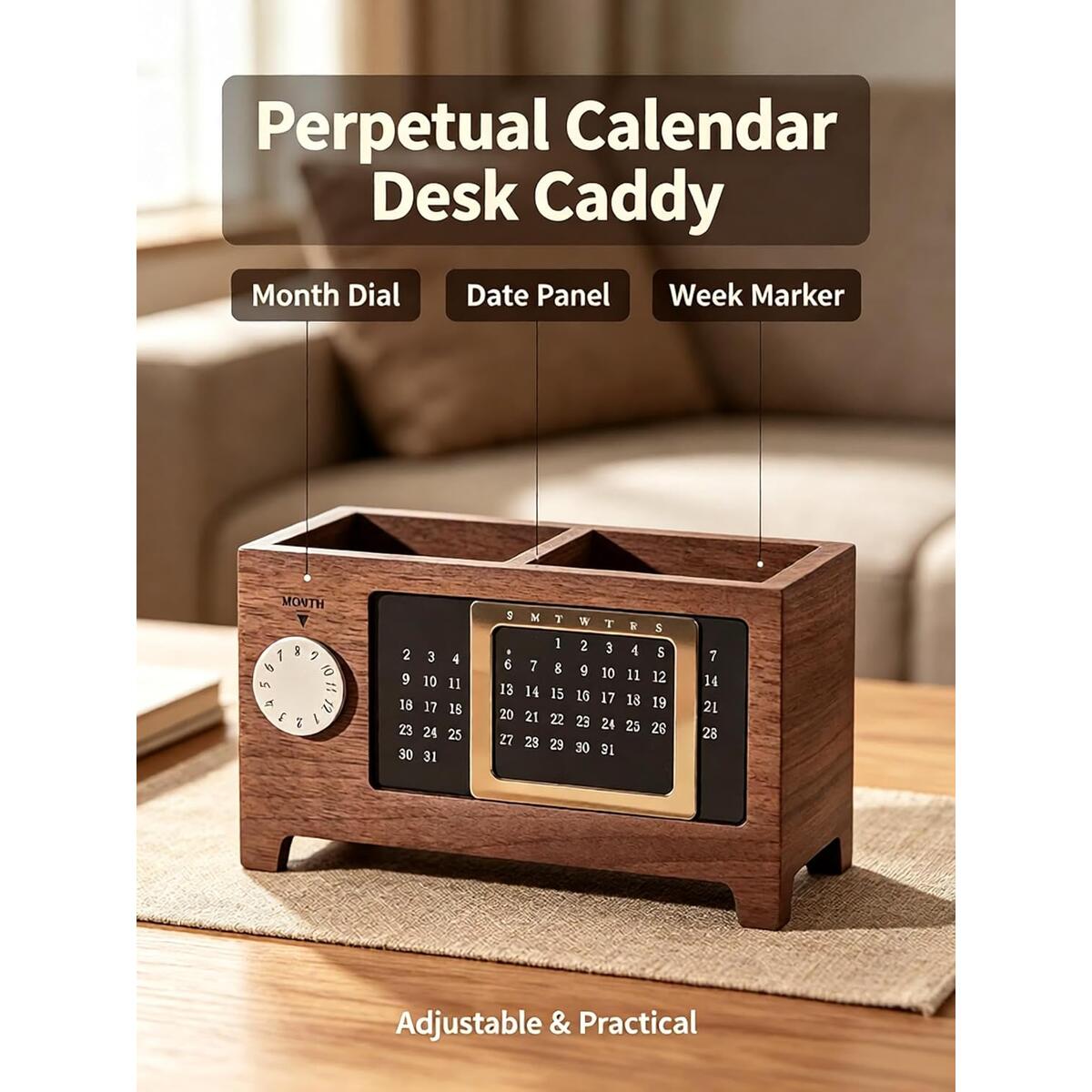 Wooden Desk Organizer Pen Deal - RebateKey