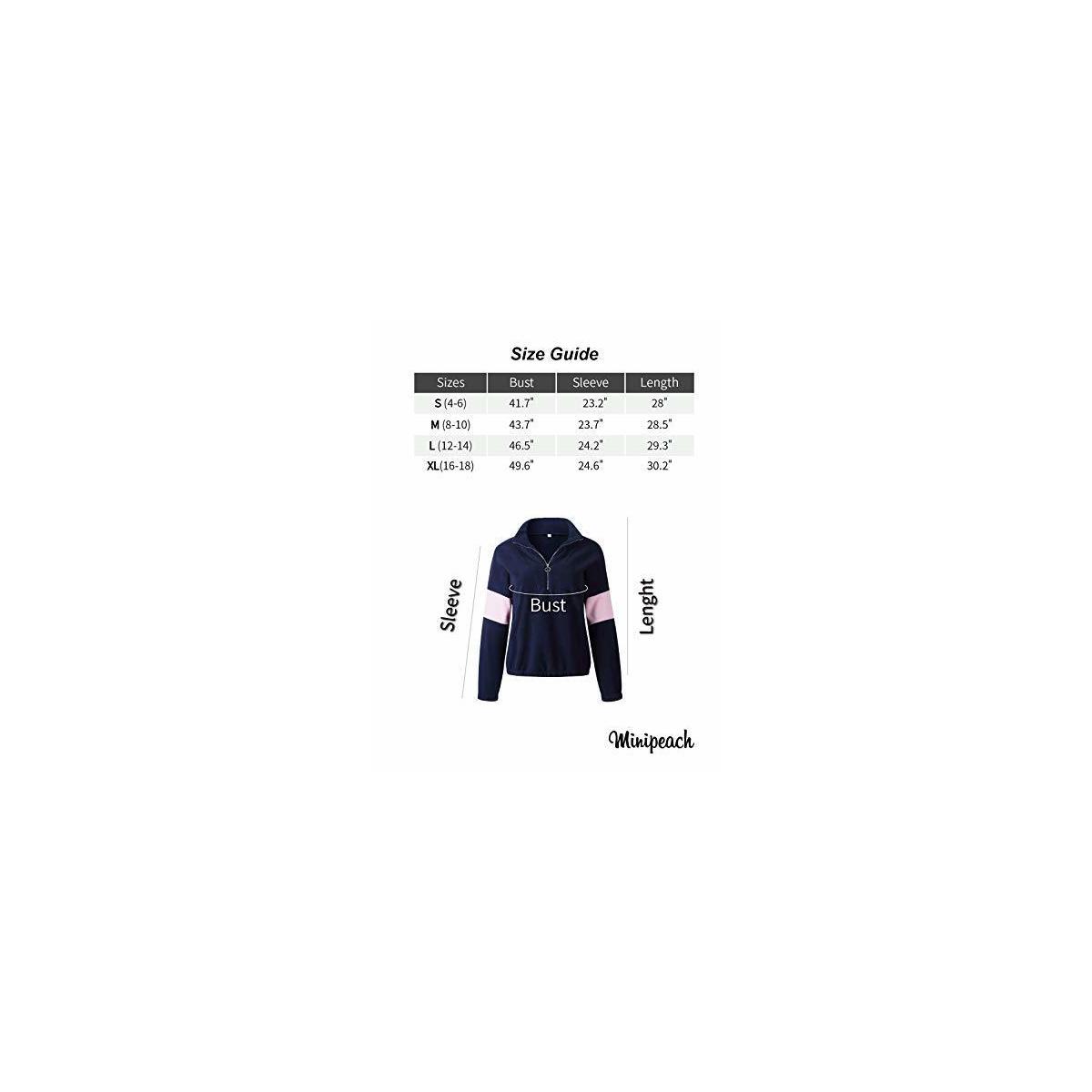 Womens Long Sleeve Half Zipper Pullover Sweatshirt Crossing Windproof Fleece Coupon - RebateKey