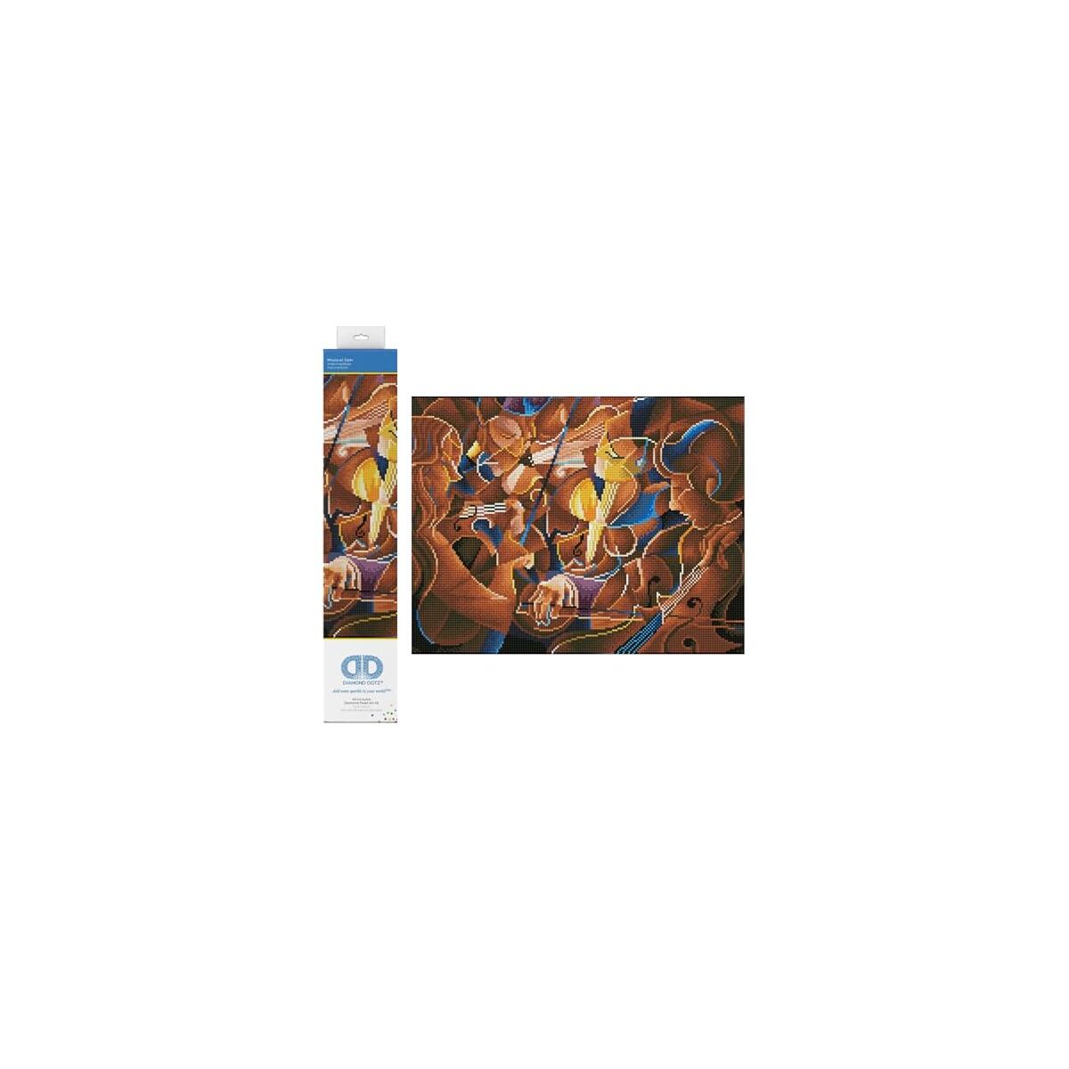 DIAMOND DOTZ Musical Jam Symphony Diamond Painting Kits for Adults - Diamond Art Kits a Relaxing Creative Craft Kit with Dotz Gems 22