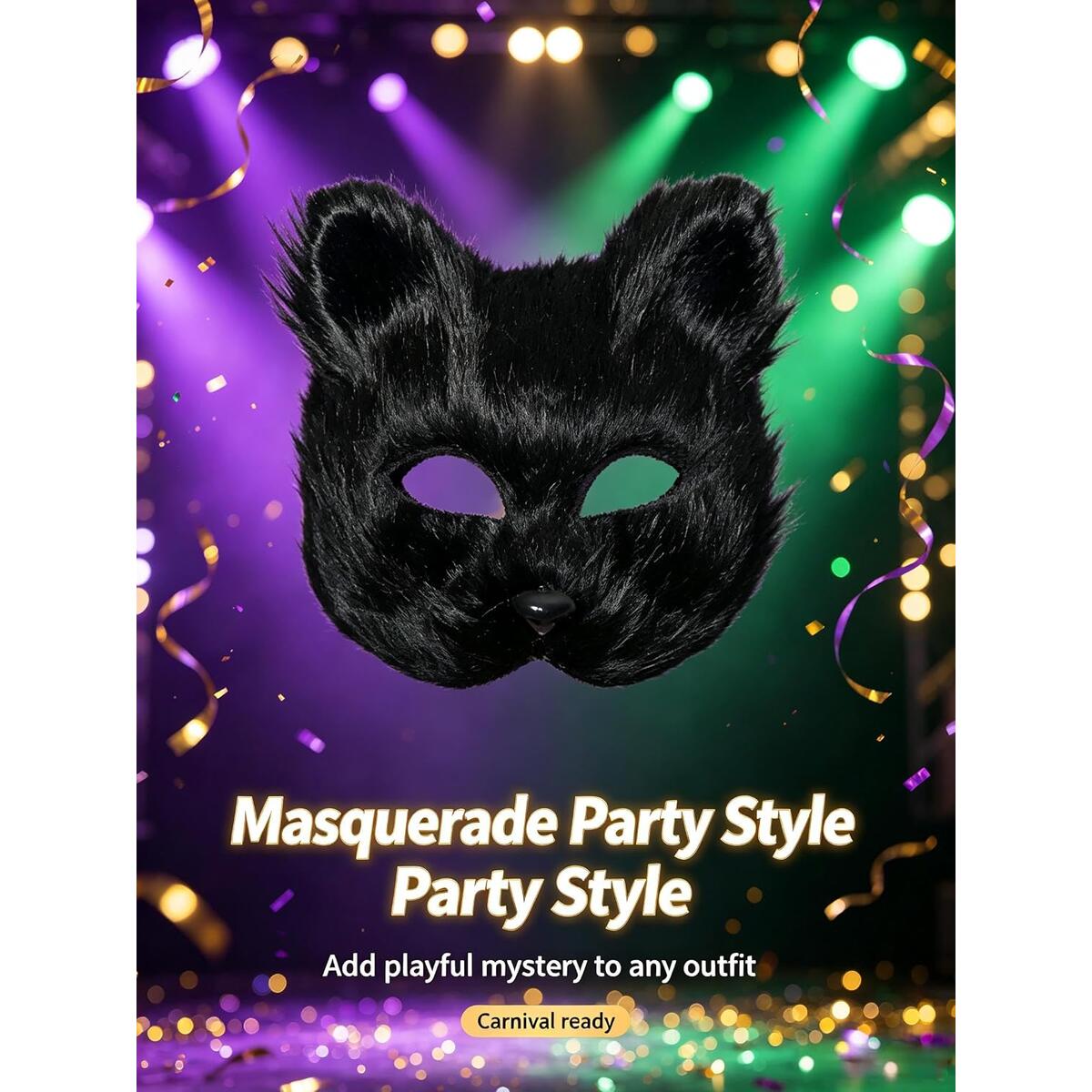 Black Furry Cat Fox 1 Deals - RebateKey