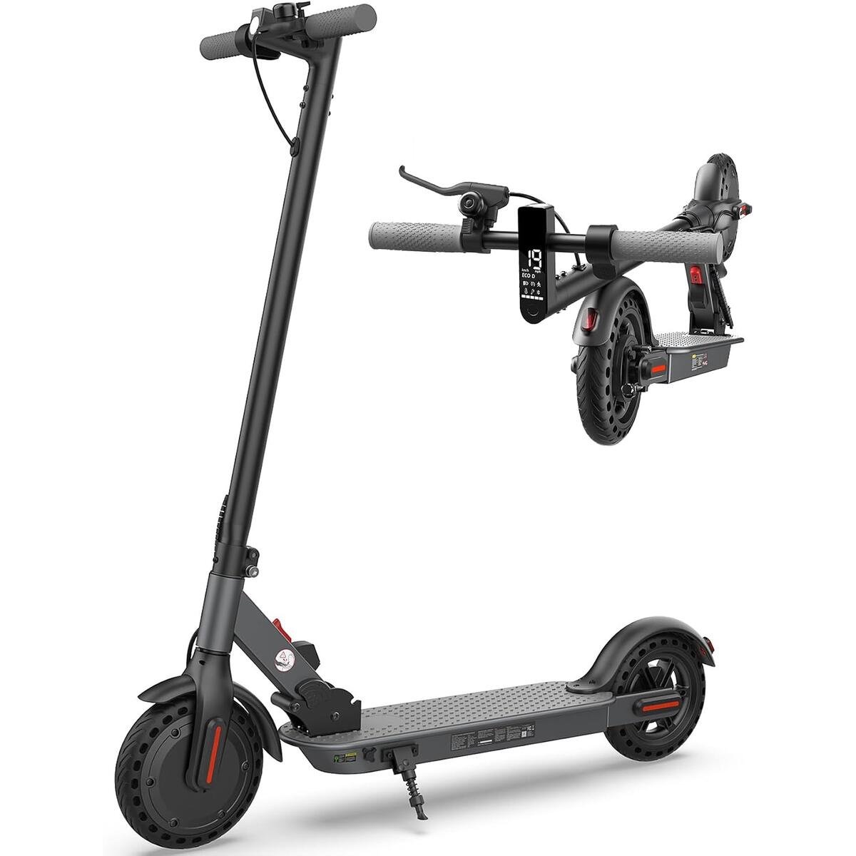 Electric Scooter, 21/23/28 Miles Range, 20 MPH Speed, 350/500W Motor