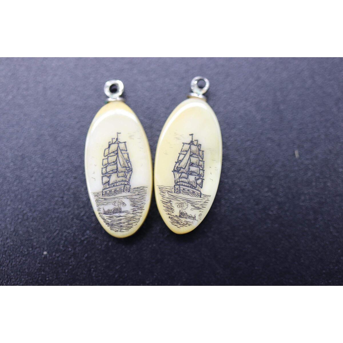 Vintage Scrimshaw Whaling Ships Deal - RebateKey