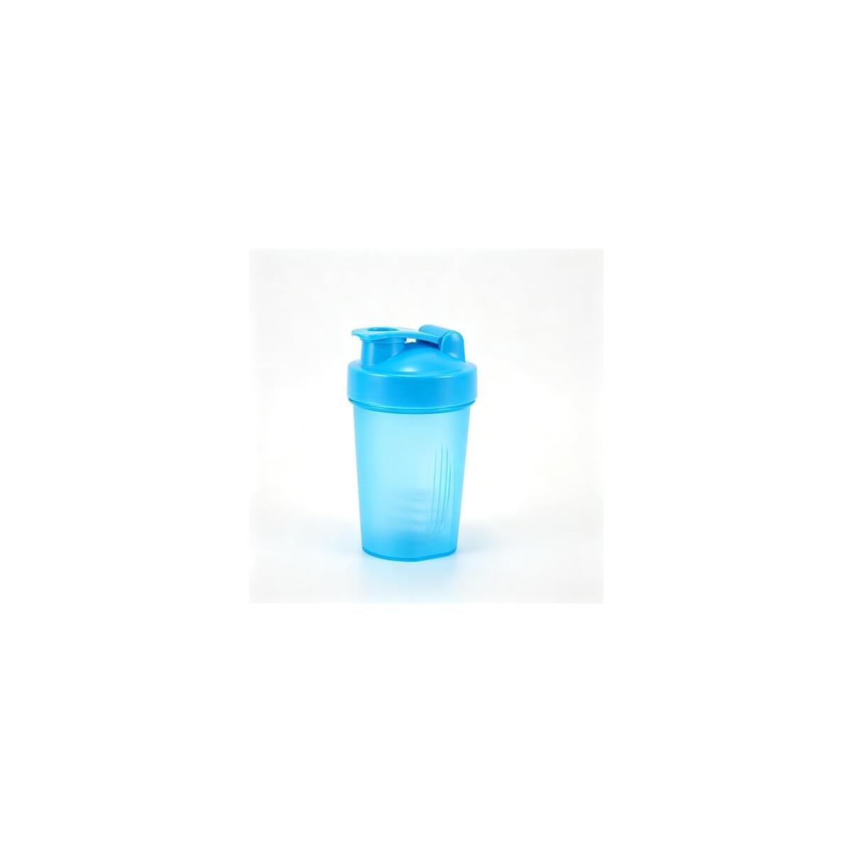 Protein Shaker Bottle with Stainless Steel Whisk Ball, 16.9 OZ | Leak-Proof Flip-Top Spout, BPA-Free Plastic, Wide Mouth Opening, Dual-Unit Markings, Anti-Choke Design