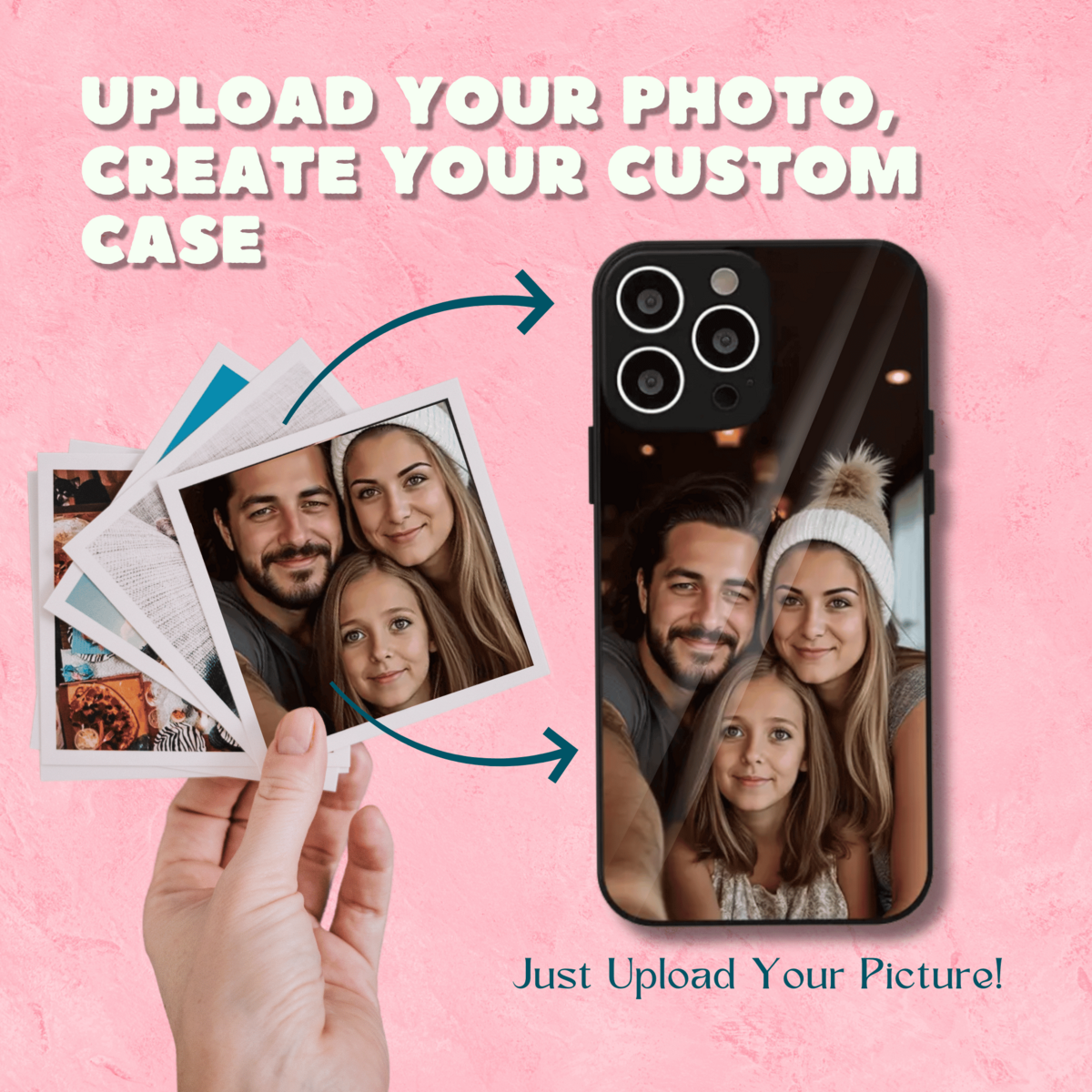 Custom Glass Photo iPhone Case
