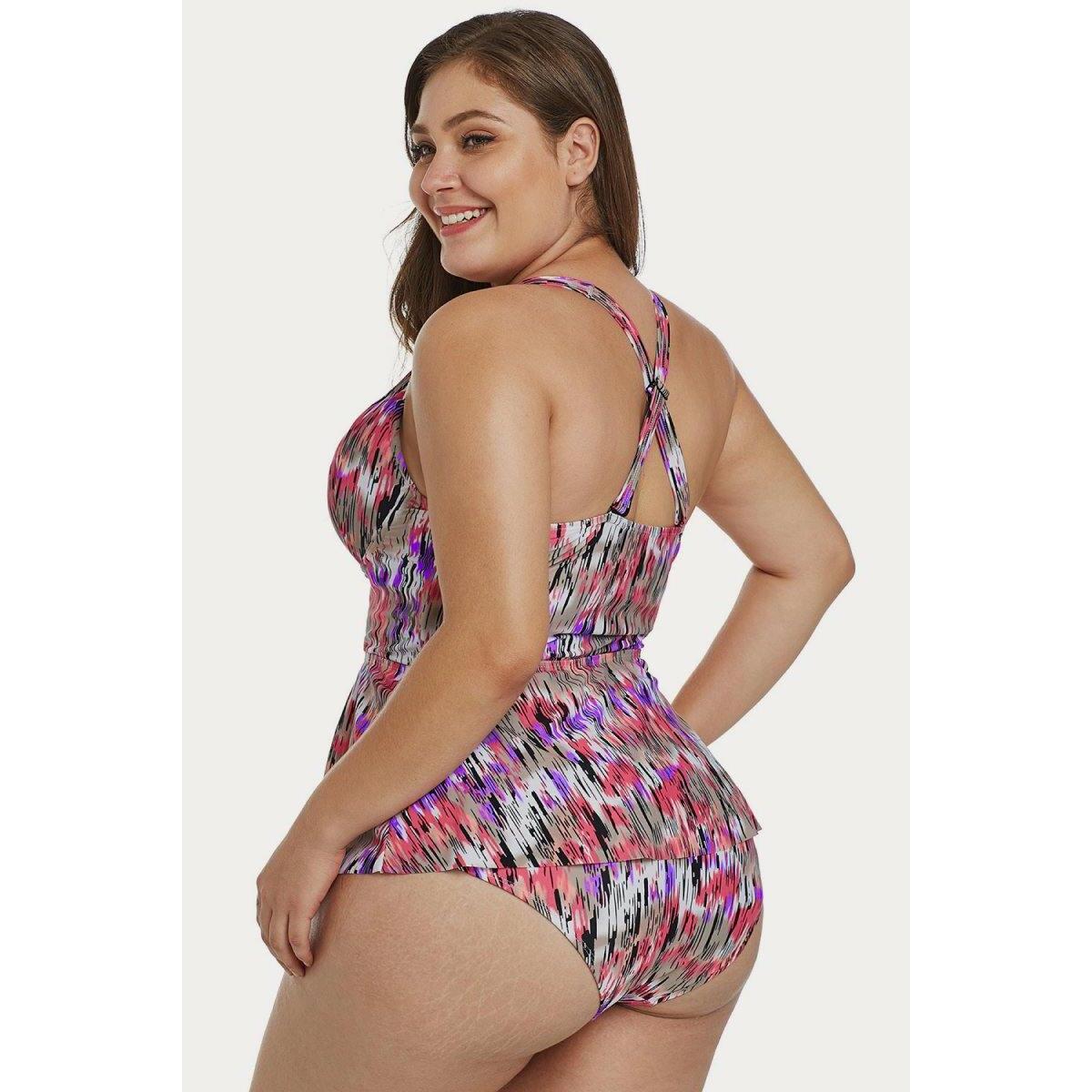 Mirage Print Peplum Tankini Coupons - RebateKey