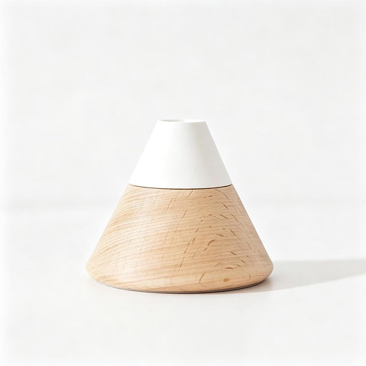 Mini Volcano Diatomite Essential Oil Diffuser, Wood Base