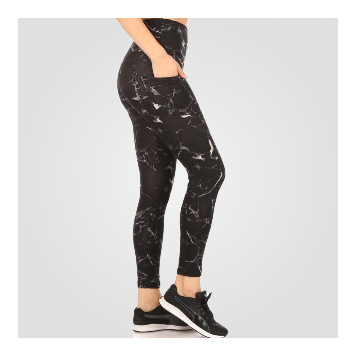 Black Marble Yoga Leggings 1 Deal - RebateKey
