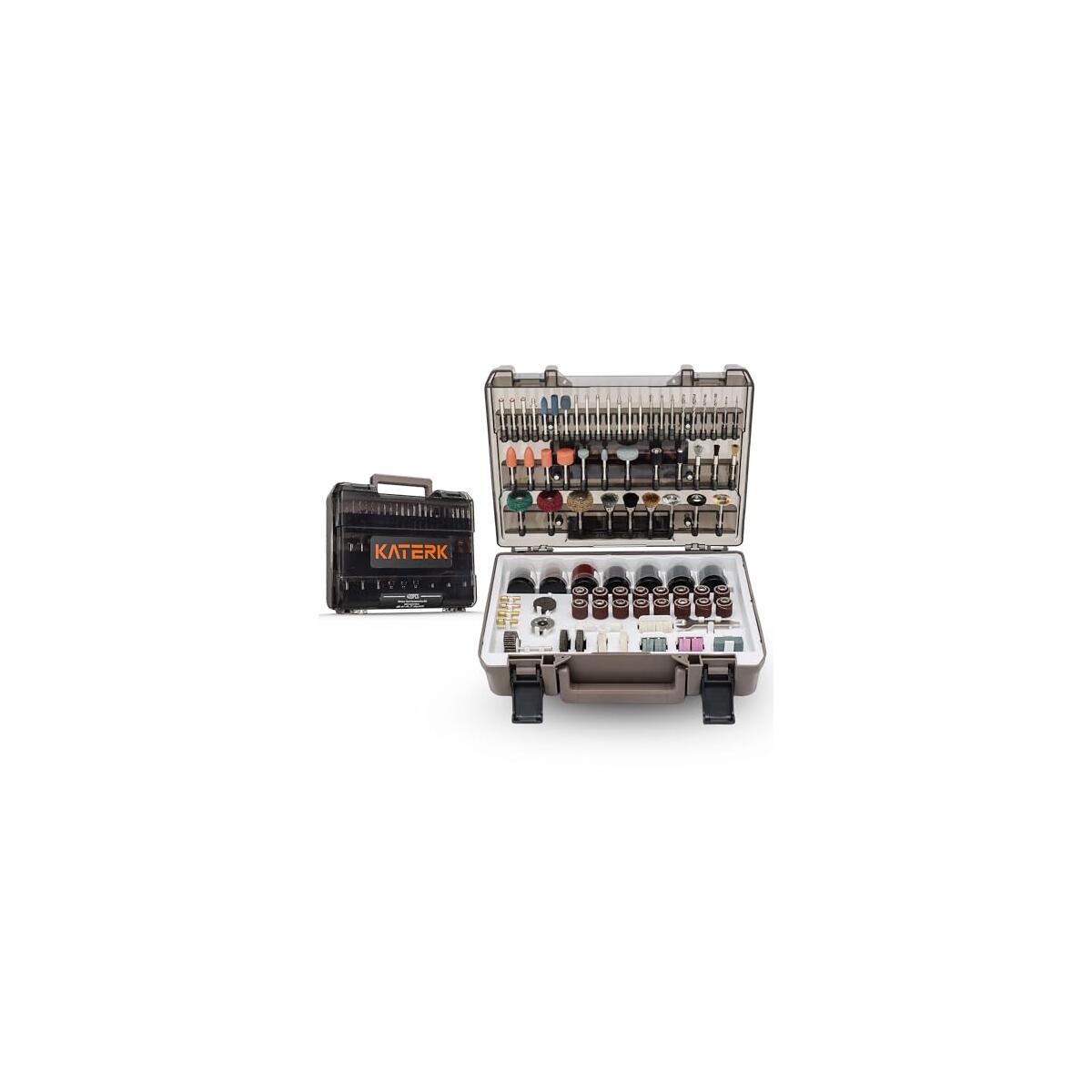 Katerk 420PCS Rotary Tool Accessories Kit Universal Drill Bit Tool Set Fits Dremel Rotary Tool 1/8