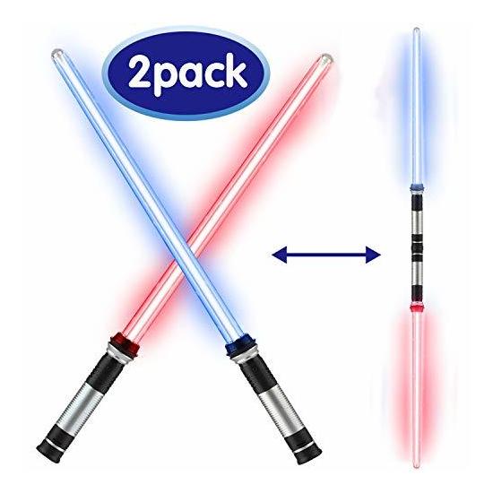 Toy Life Full Length Light Up Saber Laser Sword 2 Pack Not Collapsible