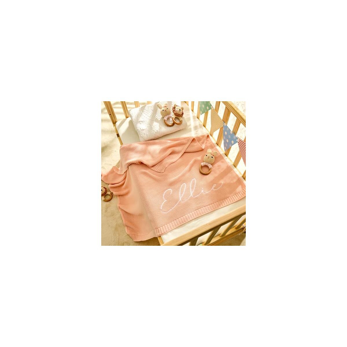 Embroidered Chunky Knit Baby Blanket Deal - RebateKey