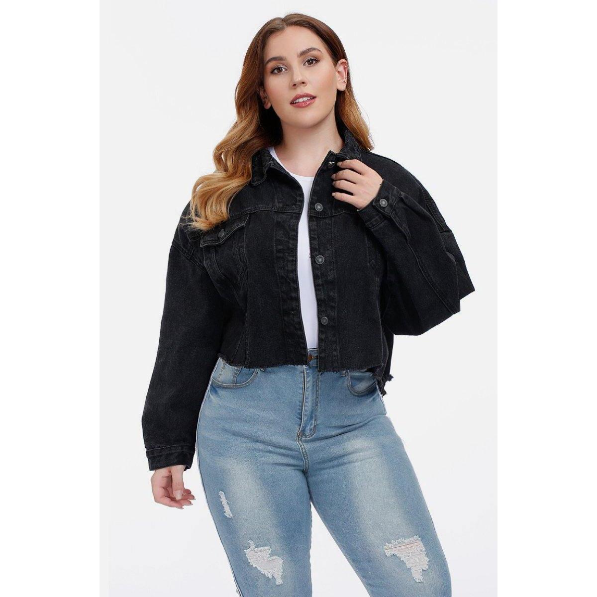 Cropped Black Denim Jacket Promo Code - RebateKey