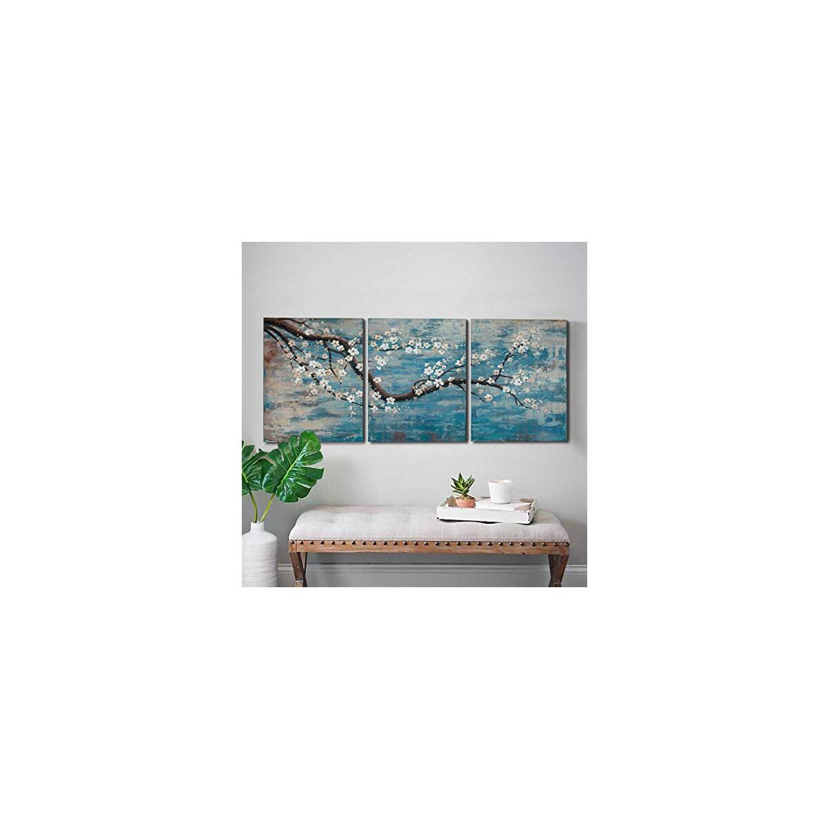 3 Piece Wall Art Hand Painted 1 Coupon - RebateKey