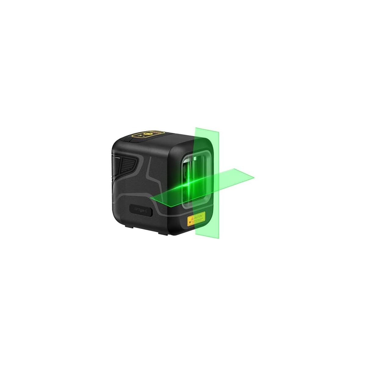 Fanttik D2 Pocket Green Laser Level, 100 ft Self-Leveling Cross Line Laser, Type-C Rechargeable, Rotatable 360 Degree, Pulse Mode, Magnetic Bracket, Carrying Pouch, for Picture Hanging and Home DIY