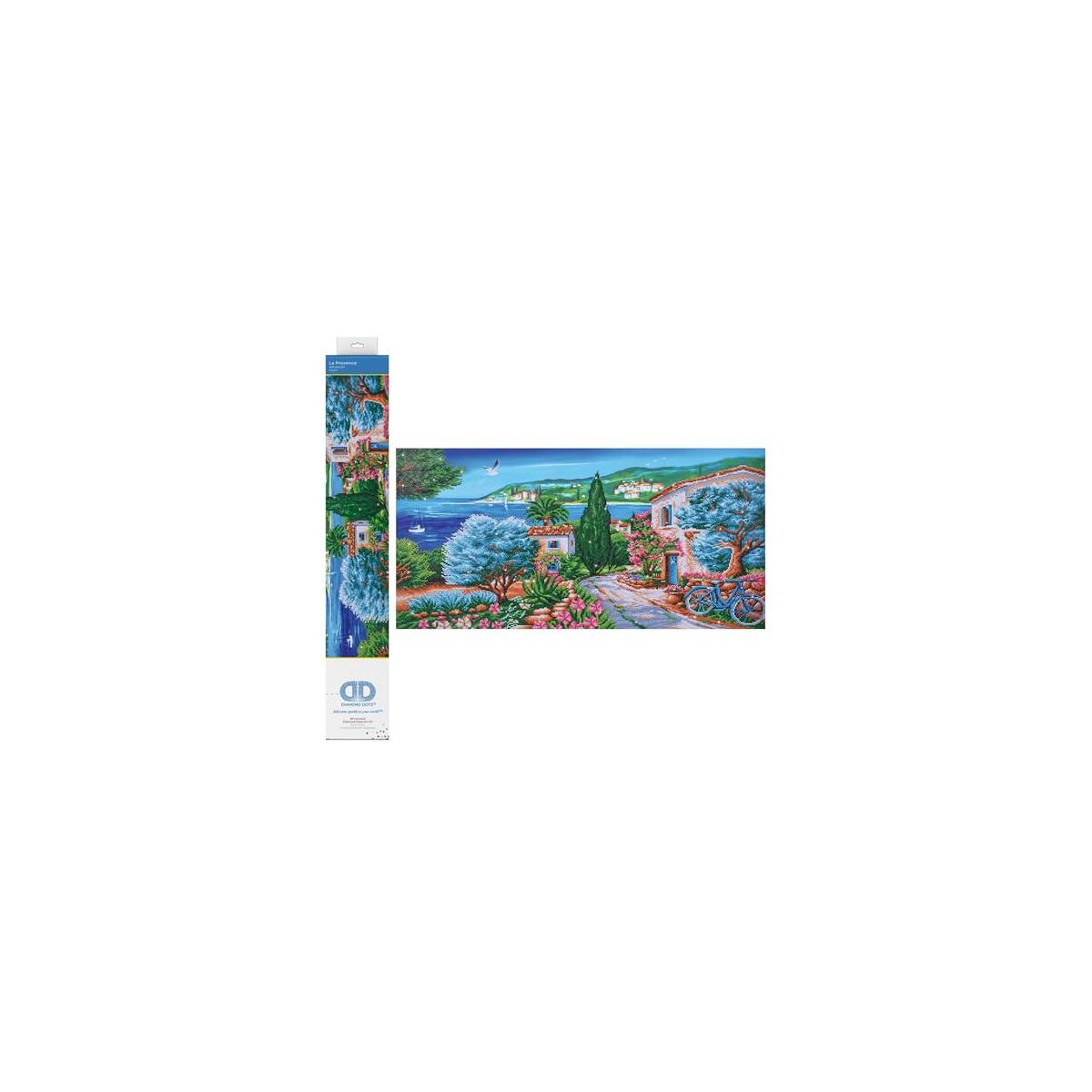 DIAMOND DOTZ La Provence Landscape Diamond Painting Kits for Adults - Diamond Art Kits a Relaxing Creative Craft Kit with Dotz Gems 20"x39.4"