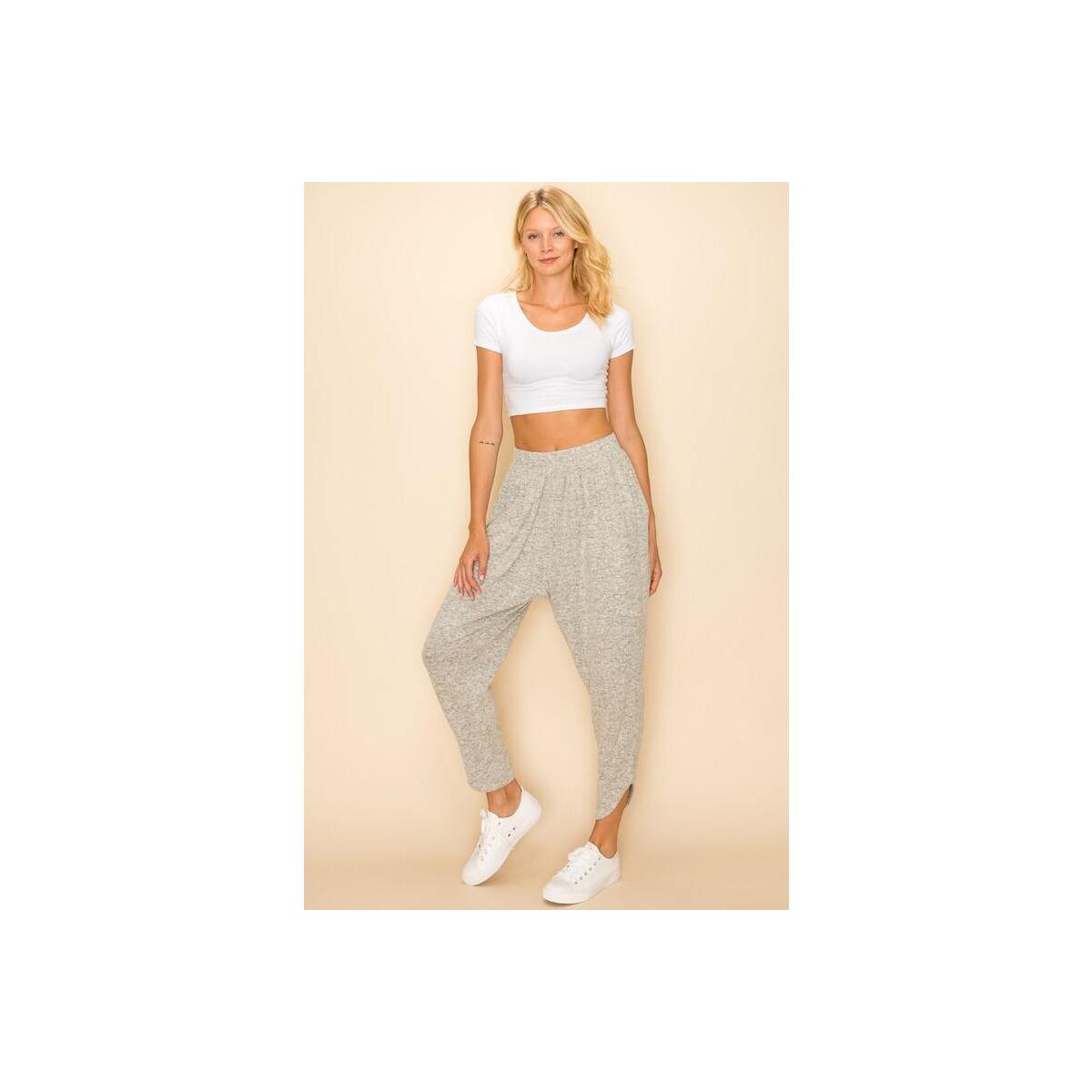 Draped Pants With Asymmetrical Deal - RebateKey