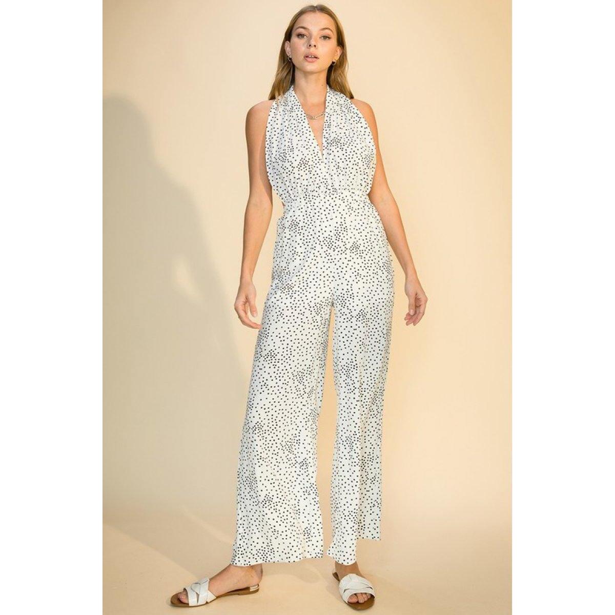 Hyfve Dotted Halter Jumpsuit Promo Codes - RebateKey