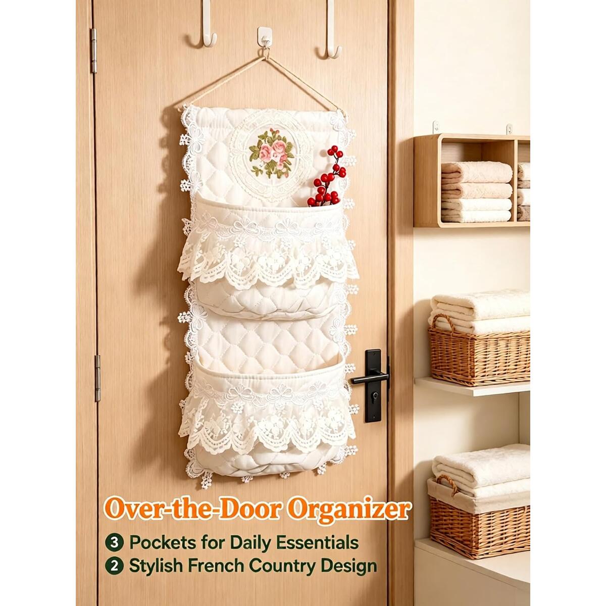 French Style Lace Wall Mounted Fabric Deal - RebateKey