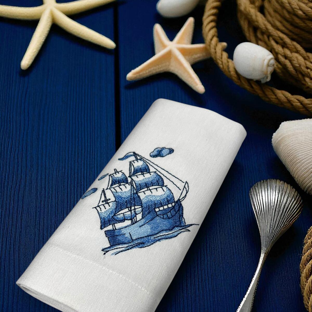 Embroidered Floral Linen Napkins Deal - RebateKey